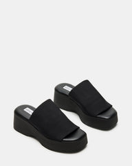 SLINKY30 Black Women's Platform Sandal | Steve Madden discount