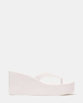 JELLA White Thong Wedge Women's Platform Sandal | Steve Madden US
