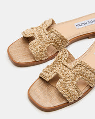 HADYN Crochet Raffia Women's Designer Sandal | Steve Madden on Sale