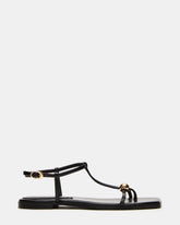 RITZY Black Square-Toe Strappy Women's Sandal | Steve Madden Sale