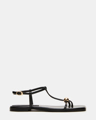 RITZY Black Square-Toe Strappy Women's Sandal | Steve Madden Sale
