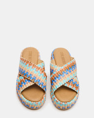 TULUM Raffia Multi Platform Flatform Women's Sandal | Steve Madden on Sale