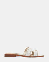 HADYN Woven White Leather Sandal | Women's Designer Sandals | Steve Madden discount