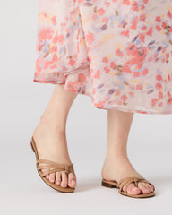 CALISSI Natural Leather Strappy Women's Slide Sandal | Steve Madden near me