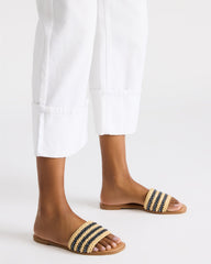KOOPER Navy Multi Slide Sandal | Women's Sandals | Steve Madden discount