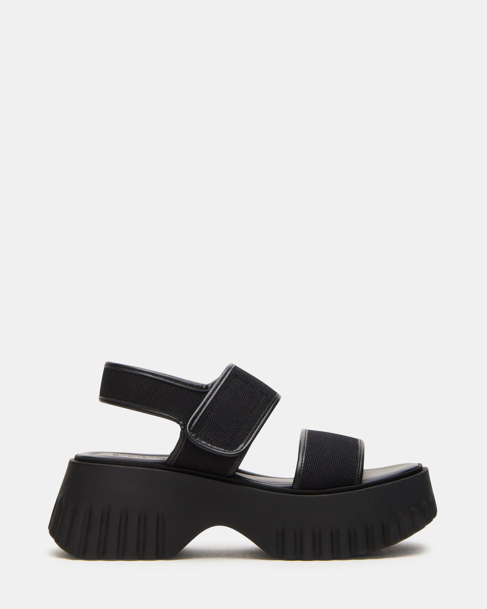 GROVER Black/Black Women's Square-Toe Platform Sandal | Steve Madden near me