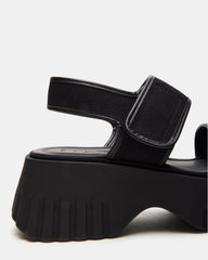 GROVER Black/Black Women's Square-Toe Platform Sandal | Steve Madden near me