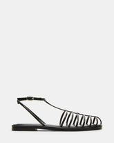 MARIN Black Flat Strappy Fisherman Women's Sandal | Steve Madden US