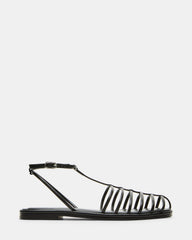 MARIN Black Flat Strappy Fisherman Women's Sandal | Steve Madden US