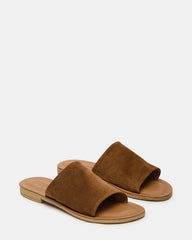 KIPP Chestnut Suede Slide Women's Sandal | Steve Madden on Sale