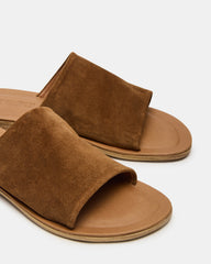 KIPP Chestnut Suede Slide Women's Sandal | Steve Madden on Sale