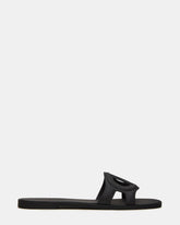 JELLIE Black Women's Square Toe Slide Sandal | Steve Madden near me