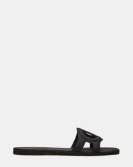 JELLIE Black Women's Square Toe Slide Sandal | Steve Madden near me