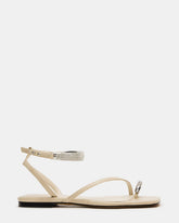 ODYSSEY-R Bone Crocodile Strappy Square-Toe Women Sandal | Steve Madden US