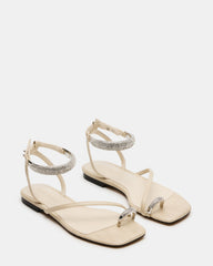 ODYSSEY-R Bone Crocodile Strappy Square-Toe Women Sandal | Steve Madden US