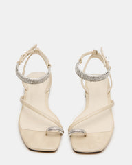 ODYSSEY-R Bone Crocodile Strappy Square-Toe Women Sandal | Steve Madden US