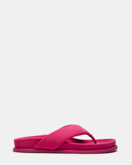 ZINNIA Pink Women's Thong Footbed Sandal | Steve Madden Sale