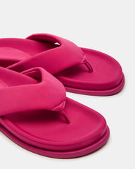 ZINNIA Pink Women's Thong Footbed Sandal | Steve Madden Sale