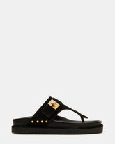 THONA Black Suede Women's Flatform Thong Sandal | Steve Madden near me