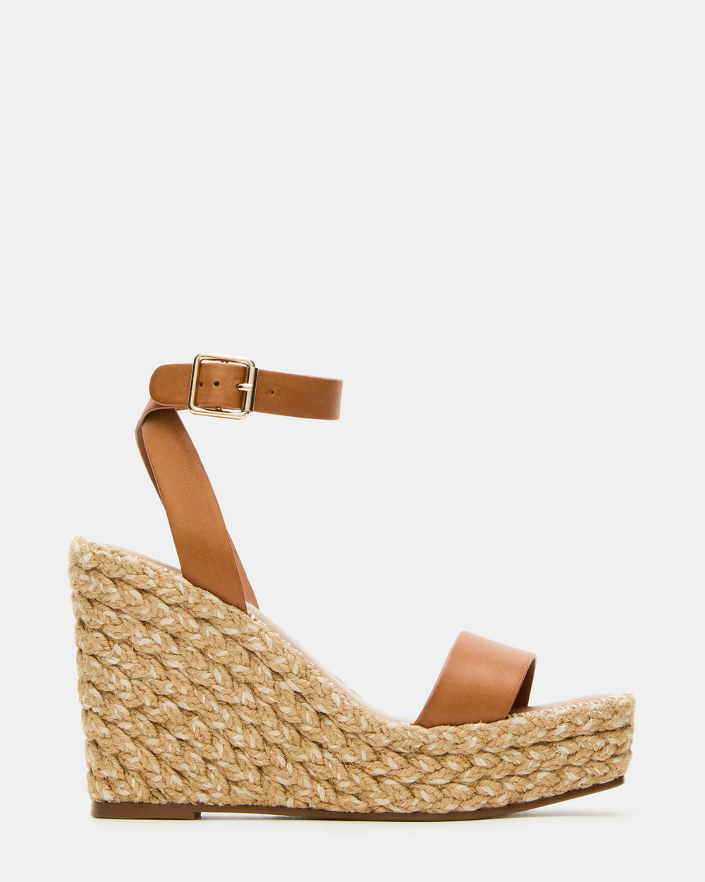 COSMO Tan Leather Rattia Women's Platform Wedge | Steve Madden US