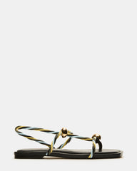 LOCO Black Multi Women's Strappy Square Toe Sandal | Steve Madden outlet