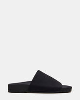 SANSA Black Flatform Footbed Slide Women's Sandal | Steve Madden discount