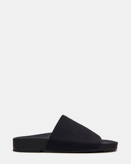 SANSA Black Flatform Footbed Slide Women's Sandal | Steve Madden discount