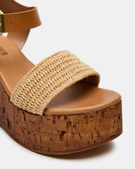 CABERNET Raffia Women's Platform Wedge Sandal | Steve Madden outlet