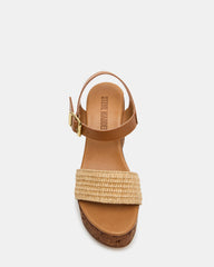 CABERNET Raffia Women's Platform Wedge Sandal | Steve Madden outlet