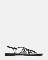 LIBRA Black Women's Strappy Flat Sandal | Steve Madden on Sale