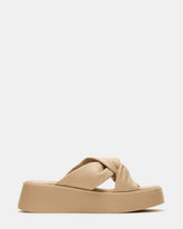 CYRIX Taupe Women's Platform Slide Sandal | Steve Madden near me