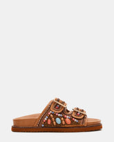 CABO Multi Beaded Footbed Slide | Women's Sandals | Steve Madden on Sale