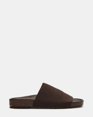 SANSA Brown Flatform Footbed Slide Women's Sandal | Steve Madden US
