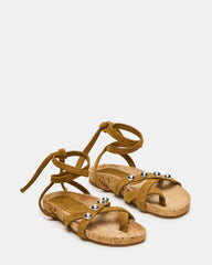 KELSO Olive Suede Flatform Strappy Studded Women's Sandal | Steve Madden outlet