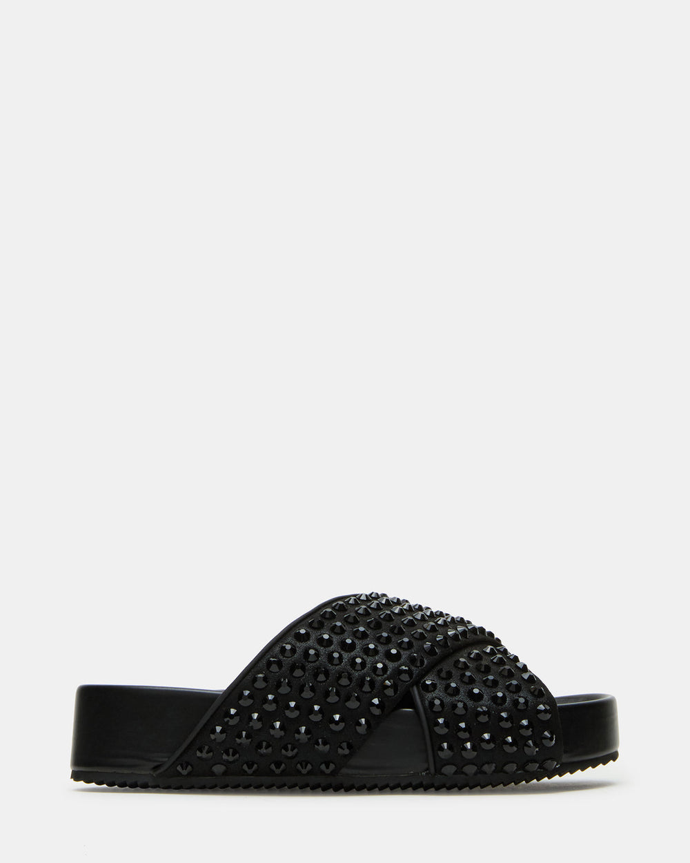 AVENDRA Black Multi Flatform Slide Women's Sandal | Steve Madden Sale