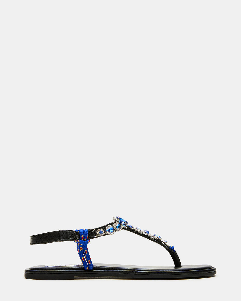 SOLITA Blue Multi Rhinestone Ornament Thong Sandal | Women's Sandals | Steve Madden online