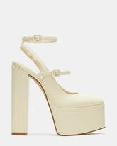 SCOTLYN Bone Leather Women's Platform Block Heel | Steve Madden discount