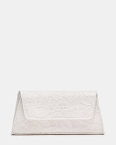 AVANT Bag White Lace French Binding Trapezoid Crossbody Clutch Handbag | Steve Madden outlet