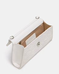 AVANT Bag White Lace French Binding Trapezoid Crossbody Clutch Handbag | Steve Madden outlet
