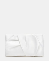 LILIA Bag White Elongated Pleated Crossbody Clutch Handbag | Steve Madden on Sale