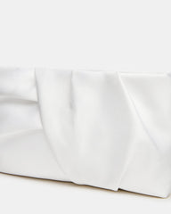 LILIA Bag White Elongated Pleated Crossbody Clutch Handbag | Steve Madden on Sale