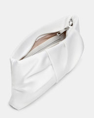 LILIA Bag White Elongated Pleated Crossbody Clutch Handbag | Steve Madden on Sale