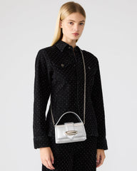 MISHELL Bag Silver Disco Top-Handle Mini Handbag | Steve Madden near me