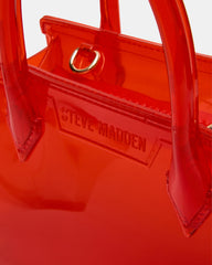 PEACH Jelly Bag Red Mini Crossbody Top-Handle Handbag | Steve Madden Sale