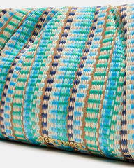 PALOMAA Bag Blue/Multi Straw Clutch Crossbody Handbag | Steve Madden online