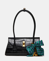 MILAN Bag Black Elongated Menswear-Inspired Shoulder Strap Handbag | Steve Madden for Sale
