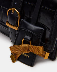 CLARK Bag Black Structured Top-Handle Mini Handbag | Steve Madden on Sale