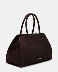 HEIDEE Bag Brown Suede | Women's Shoulder Strap Tote Handbag | Steve Madden online