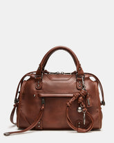 RIGGS BAG RUST Slouchy Top-Handle Crossbody Satchel Handbag | Steve Madden US