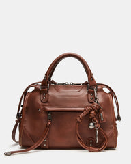 RIGGS BAG RUST Slouchy Top-Handle Crossbody Satchel Handbag | Steve Madden US